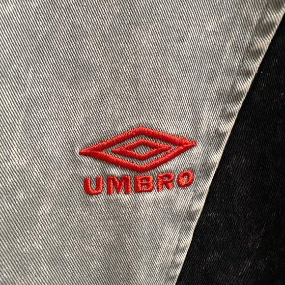 Umbro Men's Sweater in Gray and Black with Red Logo - Picture 2 of 5